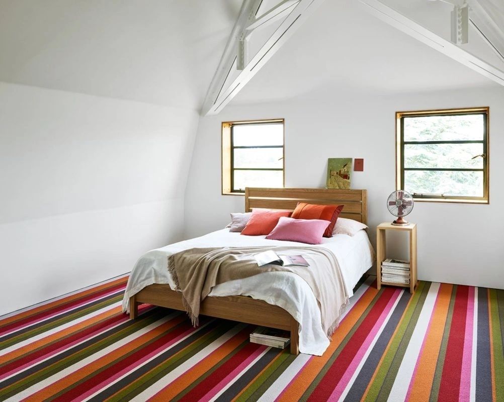 Vinyl flooring wood effect hallway modern home